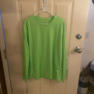 ASICS Green 2X Stretchy Long Sleeve T Shirt